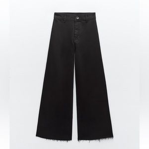 ZARA High Waisted ZW Sailor Straight Jeans